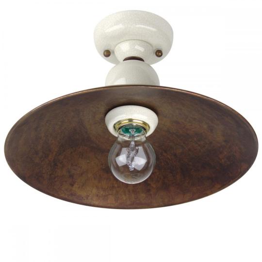 mediterran mennyezeti lampa keramia rez rusztikus furdoszoba haloszoba nappali feher rez antikolt patinas olasz toszkan country stilusu nappali alacsony belmagassag vilagitas lameridiana lakberendezesi uzlet budapest luxus minosegi.jpg